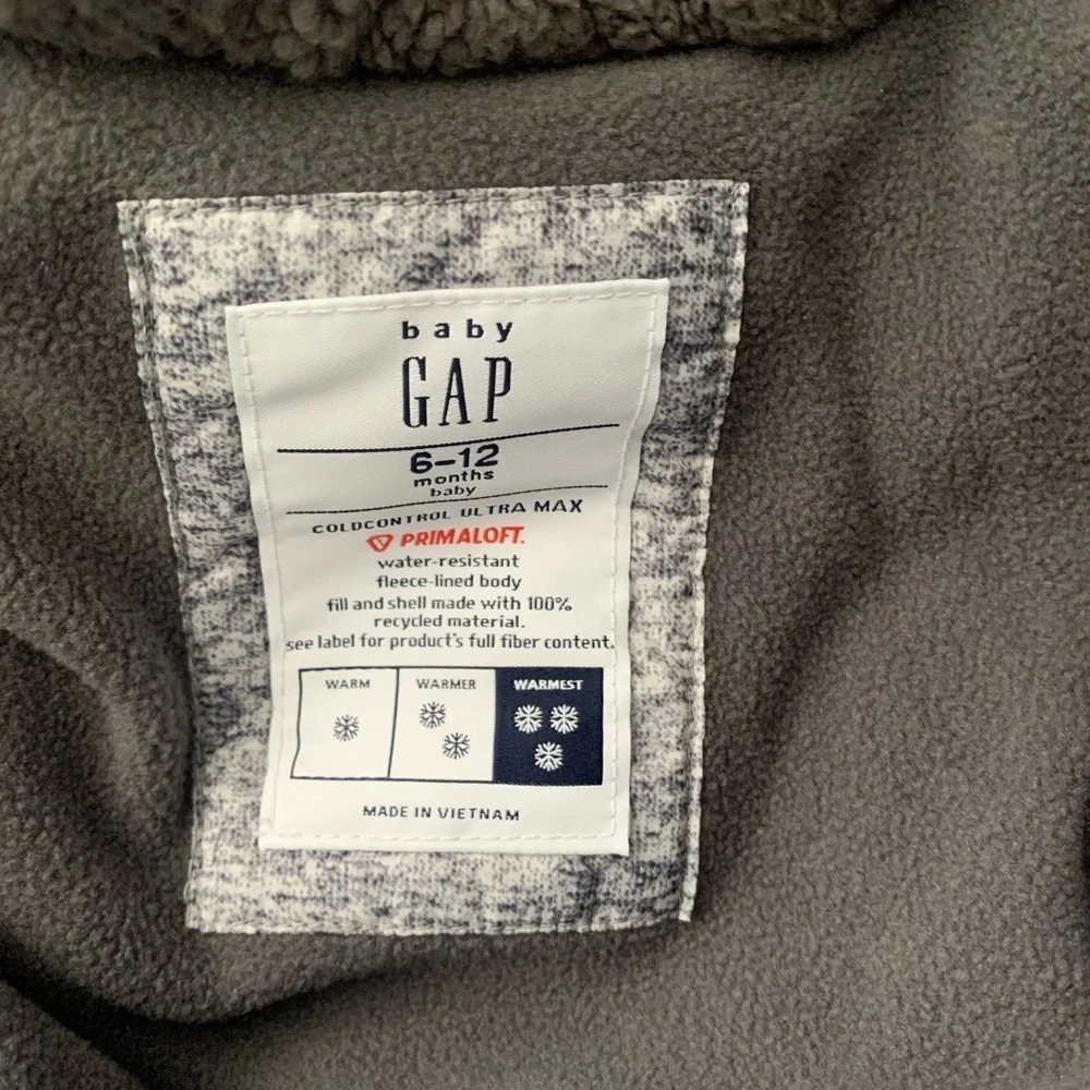 Baby Gap one Piece Winter Puffer 6-12